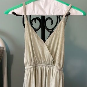 Champagne floor length dress